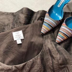 Suzi Chin for Maggy Boutique Linen Blend Dress